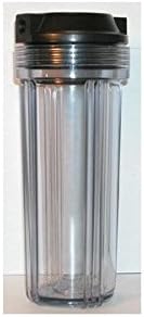 10" Standard Filter Housing, Clear/Black, 1/4" in/out