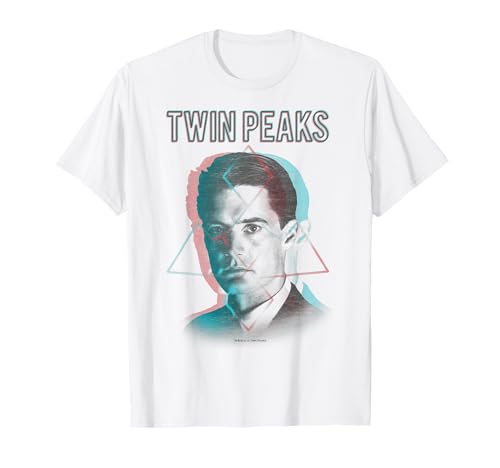 Twin Peaks Agent Cooper Headshot 3 Triangles Graphic T-Shirt T-Shirt