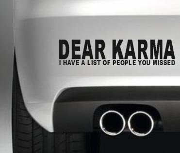 Karma Vinyl Decal Inspiration Powerful Car Window Sticker