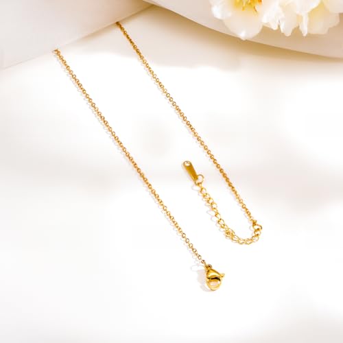Image of Rubans Demi Fine Stainless Steel Pendant Chain Daily Gift for Women & Girls