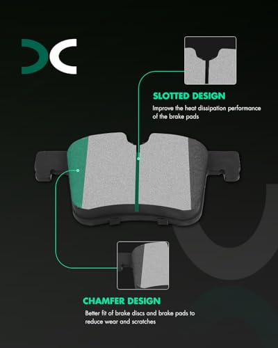 Image of SCITOO D1561-8772 Disc Brake Pads Sets Front Metal Brake Pads w /Hardware