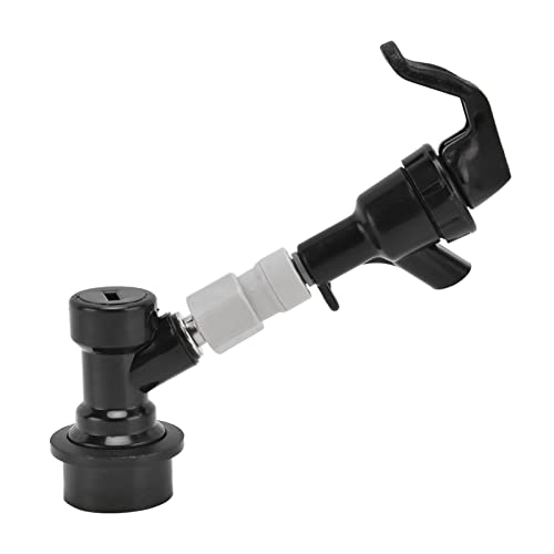 QANYEGN Portable Beer Tap Faucet, Black Plastic Keg Tap, Beer Dispenser for Outdoor, Picnic, Party, becue.