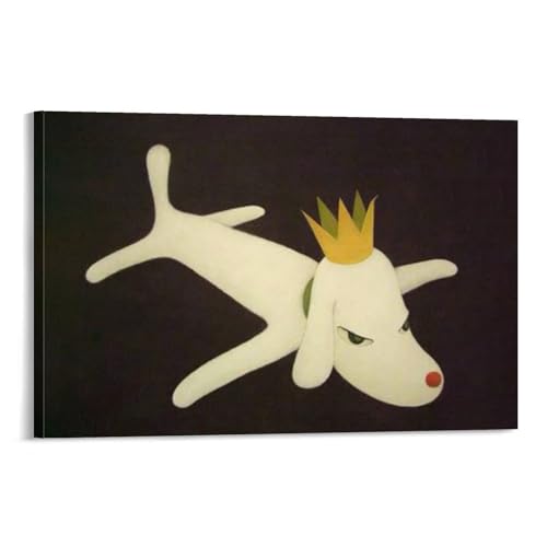 奈良美智グッズ プリント キャンバス 絵画 壁アート モダン ホーム装飾 ぶら下がる ポスター 画像 壁の絵 版画 ギフト20x30inch(50x75cm)