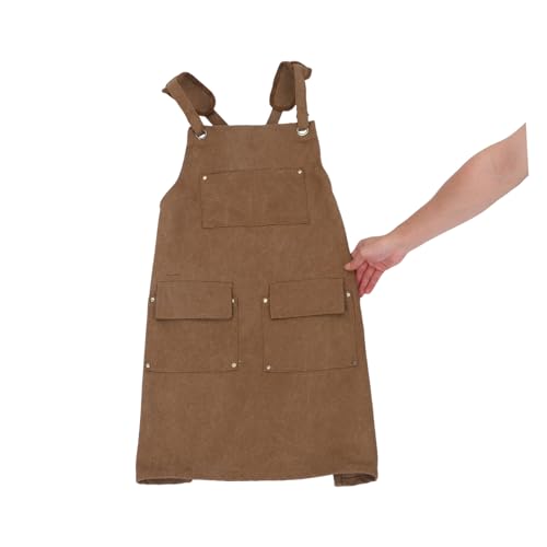 Delantal de lona antiarañazos para carpintería que protege tu ropa 4
