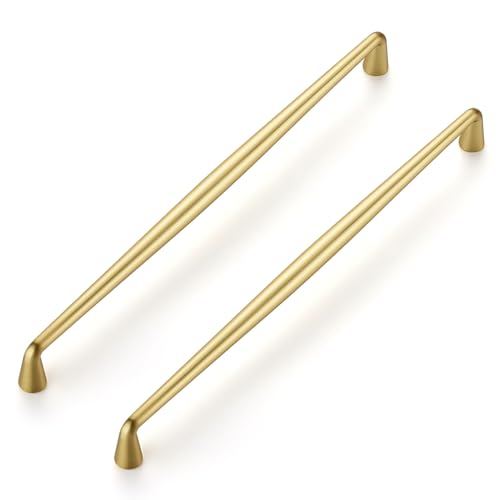 Image of Ravinte 30 Pack 10 Inch Brushed Gold Kitchen Cabinet Handles Solid Zinc Alloy Cabinet Pulls Cupboard Hardware Drawer Handles