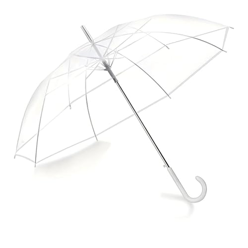 Image of Oblivion Umbrella For Men - Folding Design Umbrella with Curved Handle - Large Clear Canopy Windproof Stick Umbrella for Rainy Weather Outdoor Photography Everyday Use