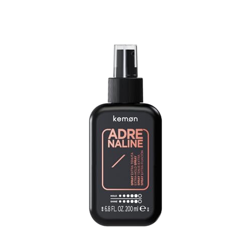 Kemon - Adrenaline, Spray Fissante Extra Tenuta, Controllo Istantaneo, Fissa il Look, 200 ml