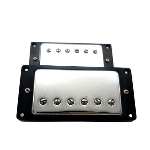 エレキギターのピックアップパーツ ギターピックアップ Alnico5 ピックアップ LP 59 エレキギターハムバッカーピックアップ ワイヤーハーネス付き ギターパーツ(BK)