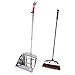2 Sets Broom Dustpan Combination Household Broom and Dustpan Indoor Broom and Dust Long Handle Garbage Shovel Housewarming Dustpan for Office Dustpan for Home Decorative Broom