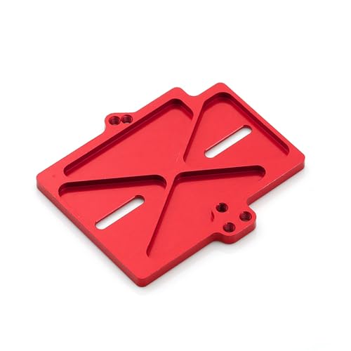 XHSESA Aluminum ESC Mount Parts Compatible with Traxxas MiniMaxx – Universal Heat Sink Bracket Models for 1/16 Scale RC Trucks (Red)