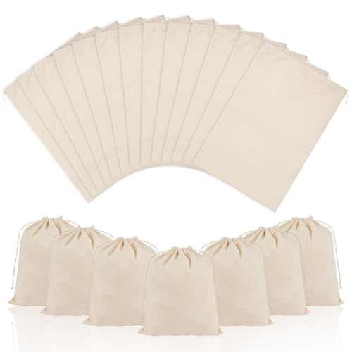 Bolsas de Algodón Reutilizables de 25x30cm con Cierre Ajustable OFFCUP 2