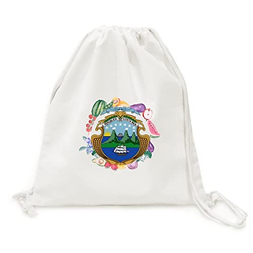 Sac en tissu pliable Costa Rica pour fruits et légumes à sangle