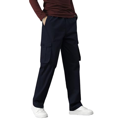 Image of Reoutlook Men's Cargo Pants - Comfortable, Durable, Multi-Pocket Tactical Work Pants for Outdoor, Hiking, & Everyday Wear