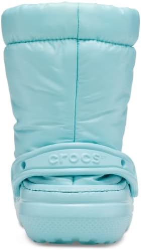 Crocs Unisex Classic Lined Neo Puff Fuzzy Winter Boots Snow, Pure Water, Numeric_12 US Men | Image 2