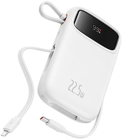 Carregador portátil Baseus Power Bank, carregador de telefone por...