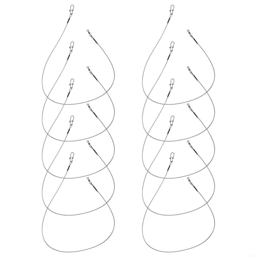 Líderes de fluorocarbono invisibles para pesca 14KG 30CM miniatura 6
