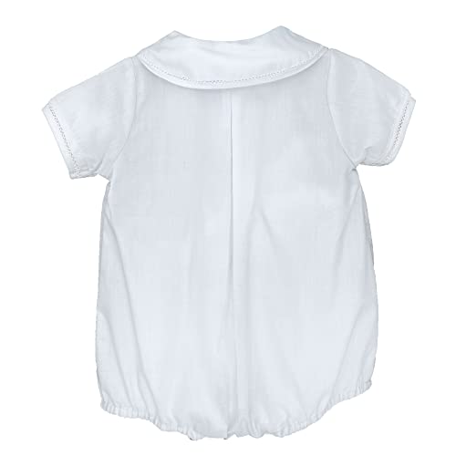 Baby Boys' Sailor Romper with Embroidered Anchors2