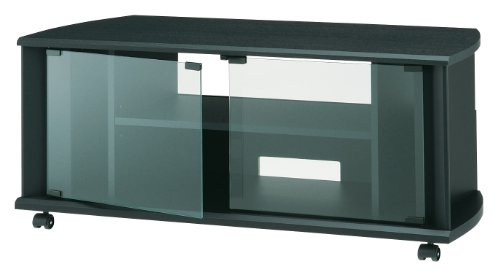 新品】ハヤミ工産｜強化ガラス テレビ台｜W110 × D40 × H43cm でんすけ -