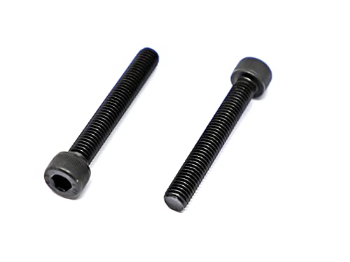 Image of iexcell 10 Pcs M8 x 55mm Thread Pitch 1.25 mm Alloy Steel 12.9 Grade Hex Socket Head Cap Screws Bolts Kit, Black Oxide Finish