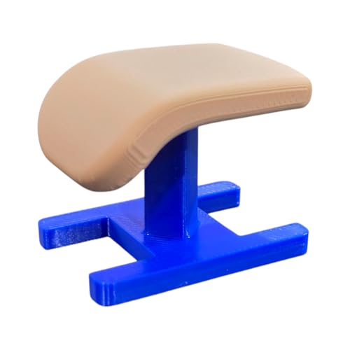 Mini Gymnastics Vault Table Toy, 1.625 x 1.125 x 1.5 inches, Blue Support Legs, Miniature Sports...