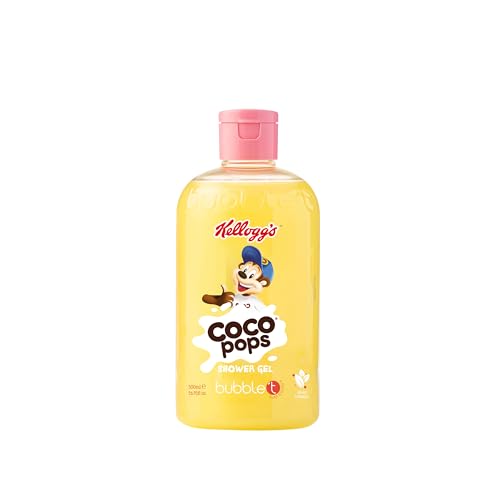 Bubble T x Kellogg’s Coco Pops Shower Gel 500ml – Moisturizing & Fun Scented Body Wash – Skincare Gift for Women, Teens & Daily Self-Care