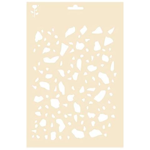 Graine Créative Terrazzo pattern stencil - A4 Cover