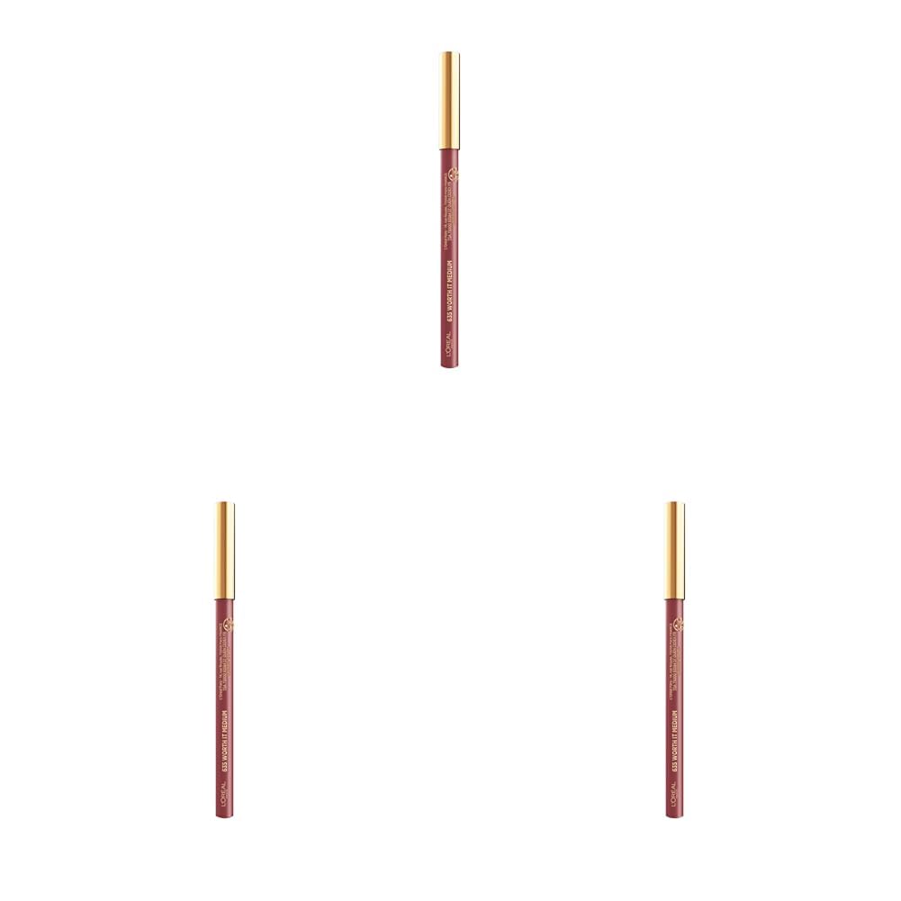 L'Oreal Paris Color Riche Dudak Kalemi - 635 Worth It Medium (3 paketi)