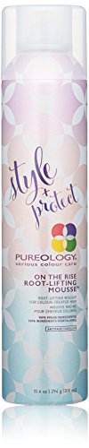 Pureology Style + Protect On The Rise Root Lifting Mousse | For Flat, Color-Treated Hair | Medium Control & Volume | Sulfate-Free | Vegan | Updated Packaging | 10.4 Oz. |