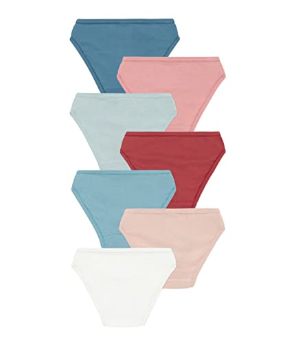 Petit Bateau GIRLS' PLAIN COTTON BRIEFS - 7-PACK SIZES 2-122