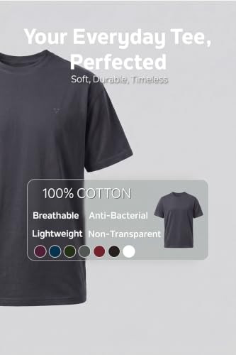 Image of Van Heusen Men's Crew Neck T-Shirt - Soft & Breathable Cotton | Regular Fit | Comfortable Everyday Casual Wear | Short Sleeves | Summer Favorite |Solid Colors | Style 60052|Available in Pack of 1 & 2