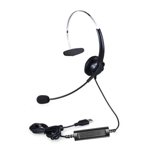 Corded Kopfhörer Mit Mikrofongeräusch Stornierung Computer Für PC Laptop Business Home Office Call Center Leichtes USB Call Center