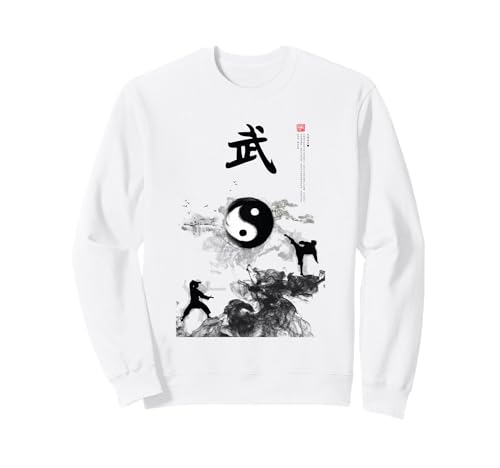 Calligraphie de montagne de Tai Chi / Silhouette Wushu Sweatshirt