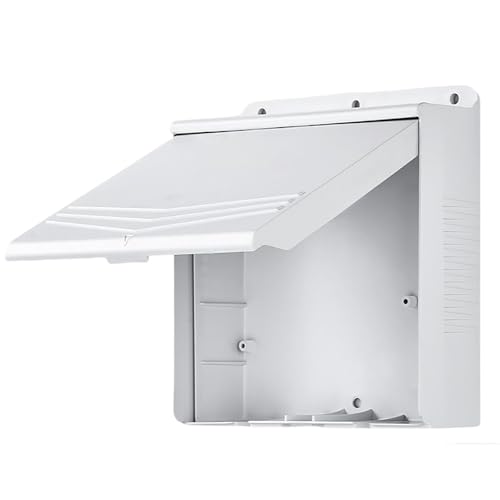 Caja Estanca, Cuadro Electrico de Plástico ABS con Clasificación IP65, Diseño con Tapa Abatible para la Gestión de Cables(16.5x15.4x5.6 cm/6.5x6.1x2.2 in)