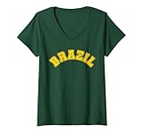 Brasilien Tshirt Herren Damen Brazil Retro Jersey