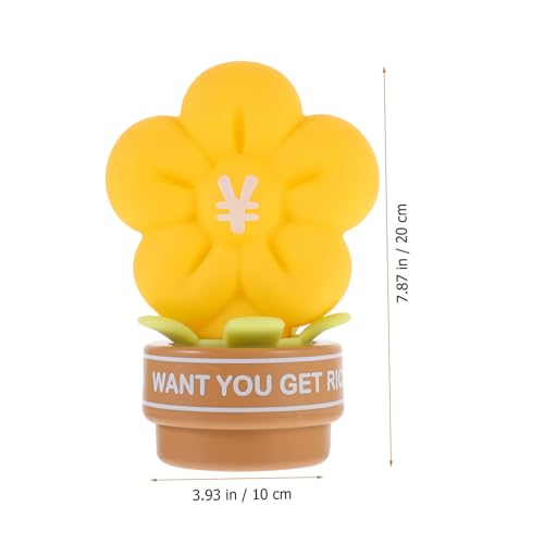 Lámpara de noche LED recargable USB de silicona con diseño de flor miniatura 2
