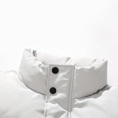 HZCX FASHION Mens Quilted Puffer Bubble Jacket Waterproof Stand Collar Winter Thicken Coat3