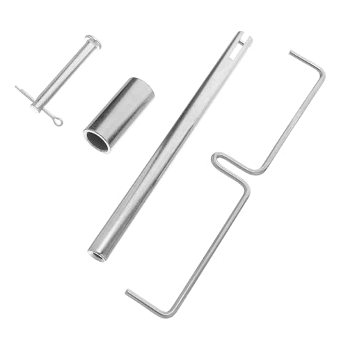 Homoyoyo Kit de Accesorios para Máquina de Palomitas Comercial 2 Juegos de Varillas Mezcladoras de Hierro Resistentes Poste de Alambre para Repuesto Piezas Reutilizables y Compatibles