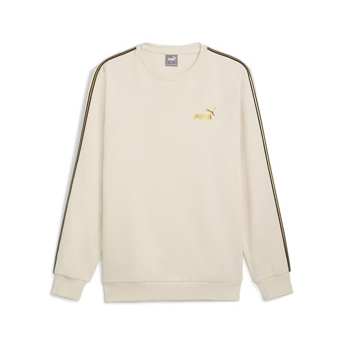 Puma Girocollo Ess Tape Minimal Gold Da Uomo S Alpine Snow White