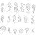 Produktbild LIXBD 18 Stück Meerestiere Harzform 3D Mini Meerestiere Silikonform Oktopus Seepferdchen Quallen Harz Modell Fondant Cupcake Topper Form für Epoxidschmuck