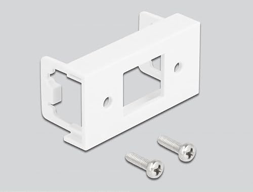 DELOCK Netzwerk-Verlängerungskabel für Modul Easy 45 S/FTP RJ45 Stecker auf RJ45 Buchse Cat.6A 50cm schwarz