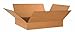 Aviditi Flat Corrugated Box, 24" L x 20" W x 4" H, Kraft, Bundle of 20 (24204)