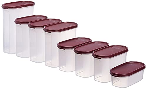 Image of Signoraware Organise Your Kitchen Set, 8-Pieces, Maroon