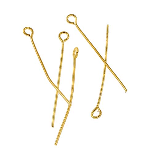 500 perni dorati 40 mm x 0,7 mm con perni a testa