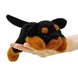 ELKOHA 7.8 Inch Rottweiler Dog Stuffed Animals Plush,Cute Dog Weighted Stuffed Animal Soft Fluffy Puppy Plushies Toy Pillow Reward Gifts for Kids Boys Girls