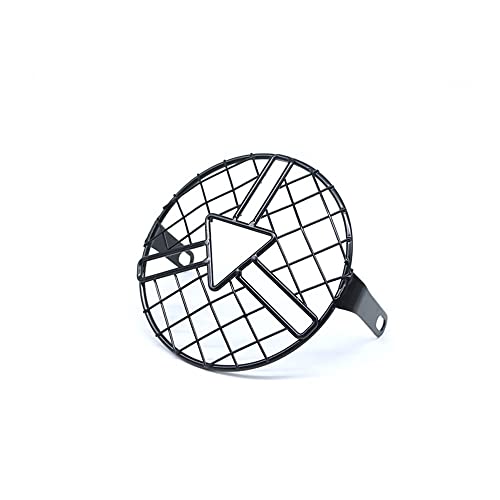 Grille de protection phare moto universelle noire pour boîtier de Chopper custom