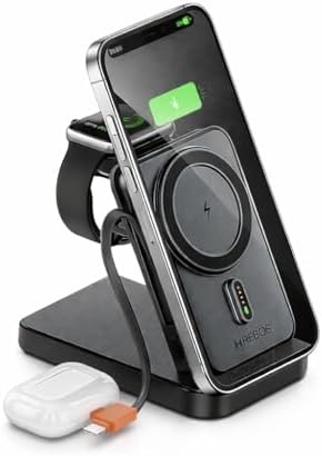 Power Bank Magnético Mag-Safe 10000mAh 3 em 1 Carregador Portátil...