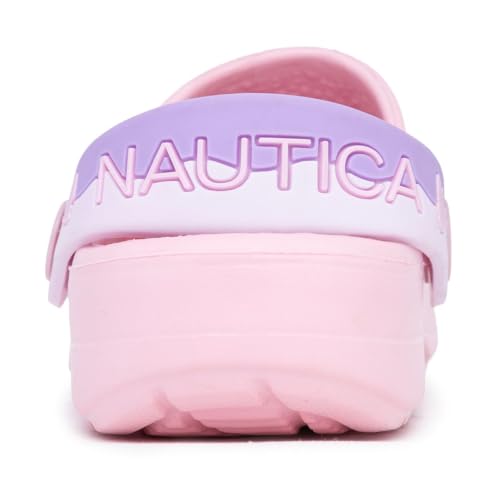 Image of Nautica Kids Clog Sandals - Slip-On Lightweight Water Shoes with Adjustable Heel Strap - Comfortable EVA Slip-Resistant Clogs for Boys & Girls - Toddler & Youth Sizes