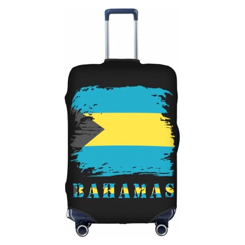 Travel Luggage Cover Vintage Bahamas Bahamian Flag Fashion Washable Baggage Suitcase Protector Fit For Luggage Small