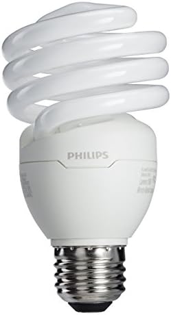 Philips LED 417097 Energy Saver Compact Fluorescent T2 Twister (A21 Replacement) Household Light Bulb: 2700-Kelvin, 23-Watt (100-Watt Equivalent), E26 Medium Screw Base, Soft White, 4-Pack