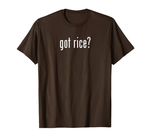 Got Rice Funny Asian Meme T-Shirt, Men, Brown, 3X-Large